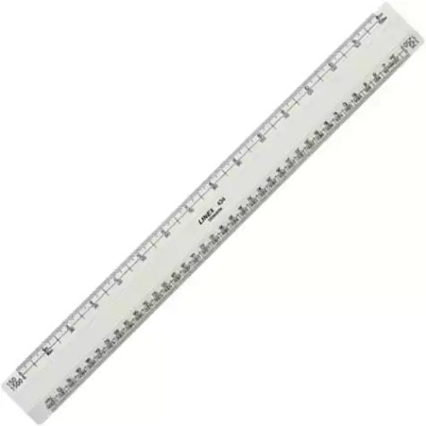 Picture of LINEX 434 FLAT SCALE RULER 300MM WHITE