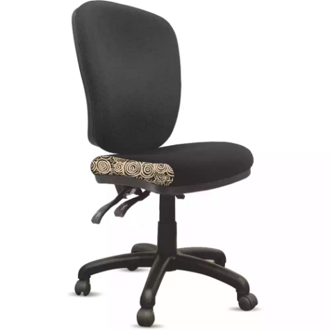 Picture of ORANGE DUST ALICE CHAIR MEDIUM BACK 510 X 490 X 880MM DOTS BLACK