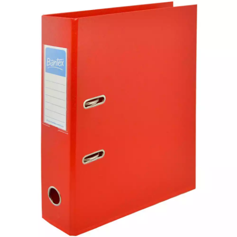 Picture of BANTEX LEVER ARCH FILE 70MM A4 RED