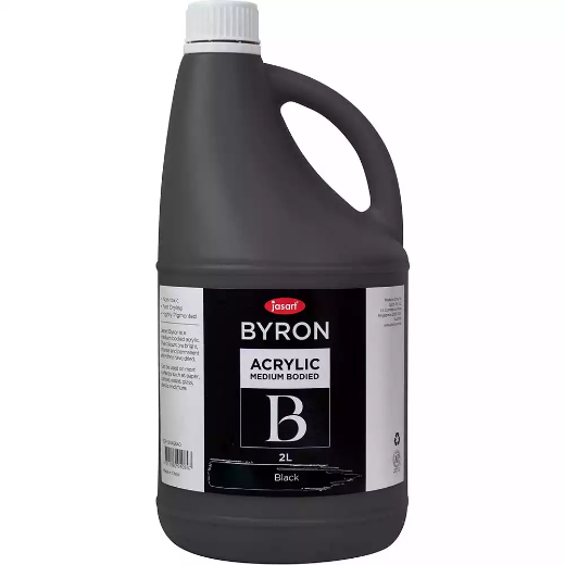 Picture of JASART BYRON ACRYLIC PAINT 2 LITRE BLACK