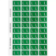 Picture of AVERY 44512 LATERAL FILE LABEL SIDE TAB COLOUR CODE L 25 X 42MM DARK GREEN PACK 240