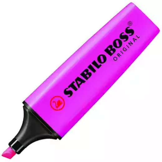 Picture of STABILO BOSS HIGHLIGHTER CHISEL LILAC