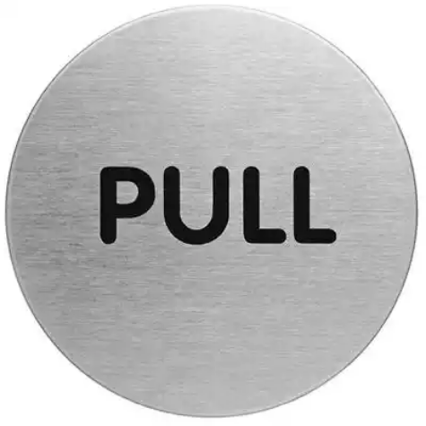 Picture of DURABLE PICTOGRAM SIGN PULL 65MM STAINLESS STEEL