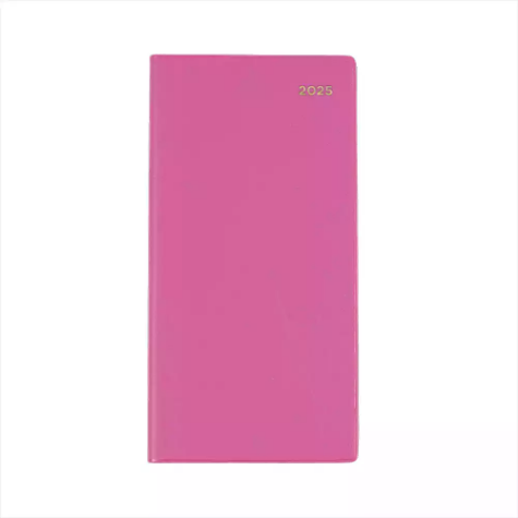 Picture of COLLINS BELMONT SLIMLINE 377P.V50 DIARY WEEK TO VIEW B6/7 PINK