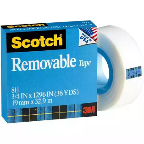 Picture of SCOTCH 811 REMOVABLE MAGIC TAPE 19MM X 33M