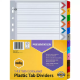 Picture of MARBIG INDEX DIVIDER MANILLA 1-12 TAB A4 ASSORTED