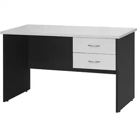 Picture of OXLEY STUDENT DESK WITH TWO DRAWERS 1200 X 600 X 730MM WHITE/IRONSTONE