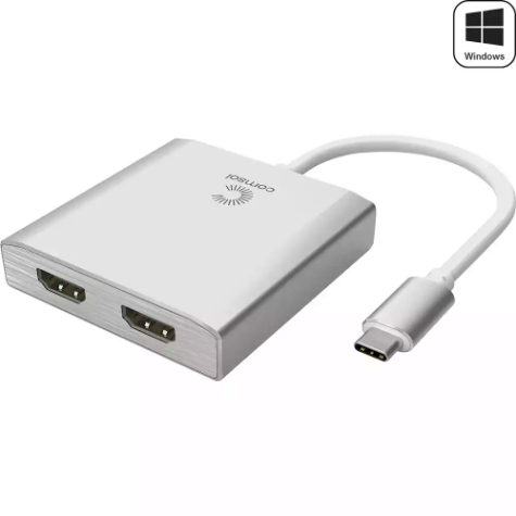 Picture of COMSOL USB-C TO DOUBLE HDMI ADAPTER SILVER