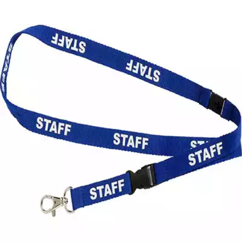 Picture of REXEL ID LANYARD PRE-PRINTED STAFF BLUE PACK 5