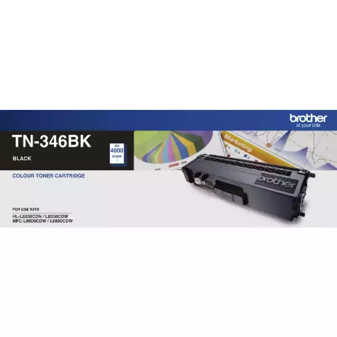 Picture of BROTHER TN346BK TONER CARTRIDGE BLACK