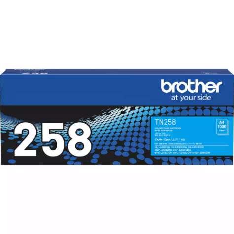 Picture of BROTHER TN258C TONER CARTRIDGE CYAN