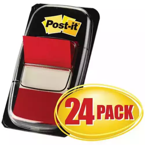 Picture of POST-IT 680-1-24CP FLAGS RED CABINET PACK 24