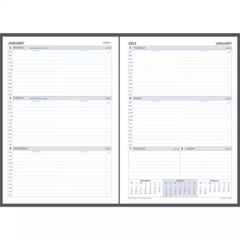 Picture of DEBDEN DAYPLANNER 819363 EXECUTIVE EDITION REFILL WEEK TO VIEW