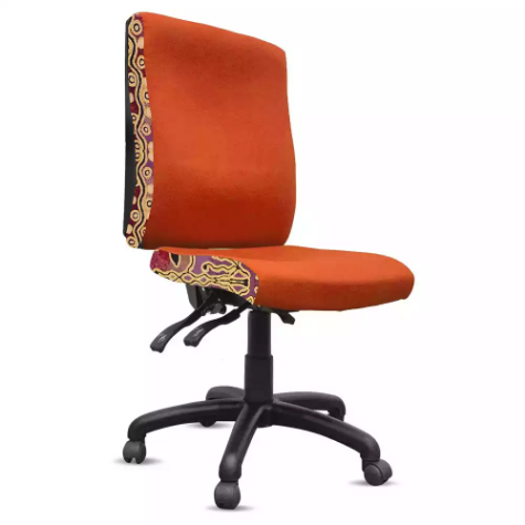 Picture of ORANGE DUST SPECTRUM KATHERINE OFFICE CHAIR HIGH BACK 510 X 450 X 990MM GOLDEN ORANGE