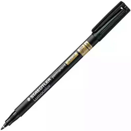 Picture of STAEDTLER 319 LUMOCOLOR PERMANENT SPECIAL MARKER 0.6MM BLACK