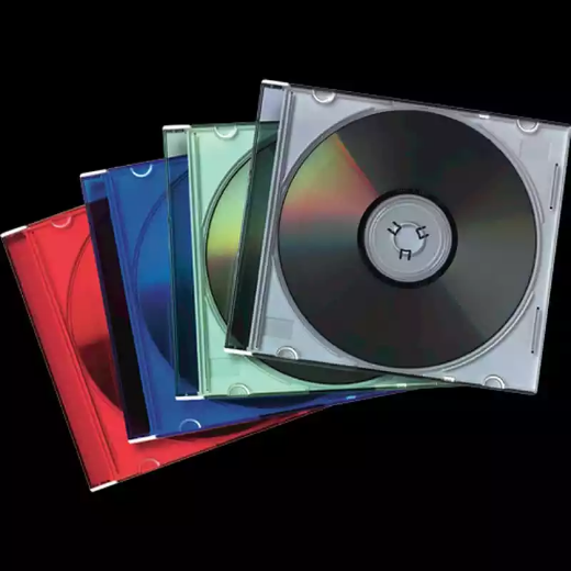 Picture of FELLOWES CD JEWEL CASE SLIMLINE COLOURS PACK 25