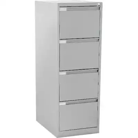 Picture of MERCURY FILING CABINET 4 DRAWER 470 X 620 X 1320MM SILVER GREY