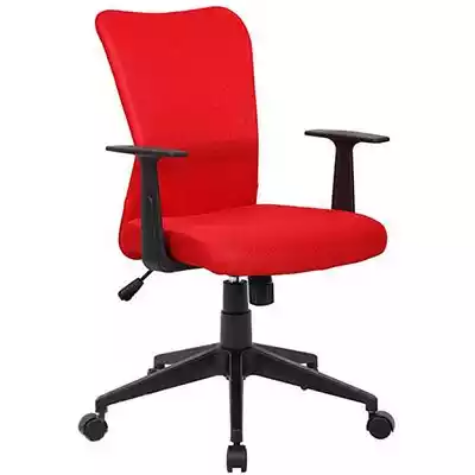 Picture of ASHLEY TYPIST CHAIR MEDIUM MESH BACK ARMS RED