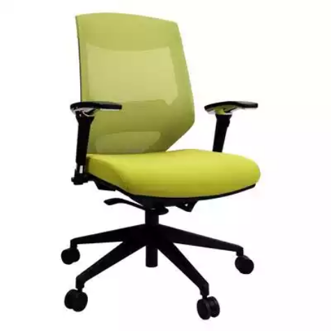 Picture of VOGUE TASK CHAIR MEDIUM MESH BACK ARMS GREEN