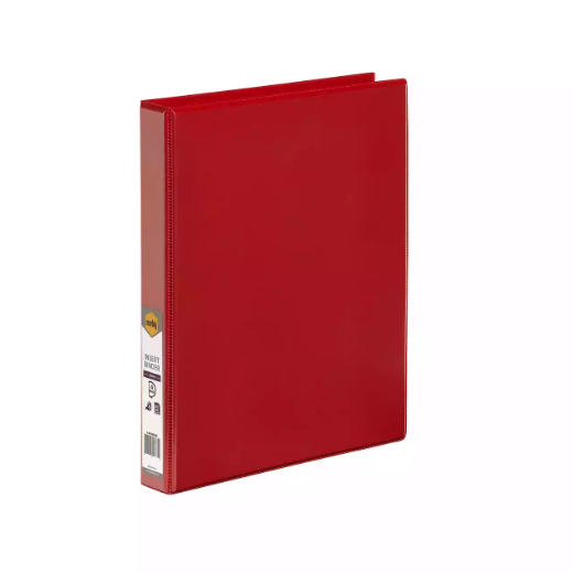 Picture of MARBIG CLEARVIEW INSERT RING BINDER 4D 25MM A4 RED