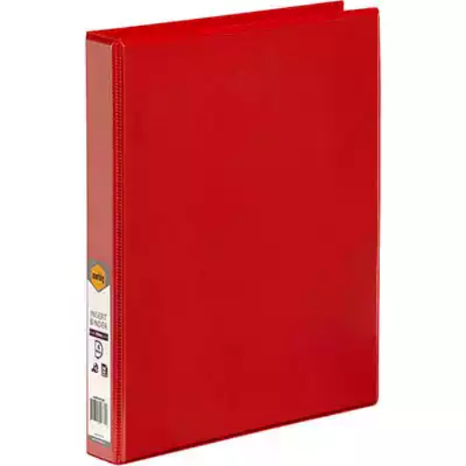 Picture of MARBIG CLEARVIEW INSERT RING BINDER 4D 25MM A4 RED