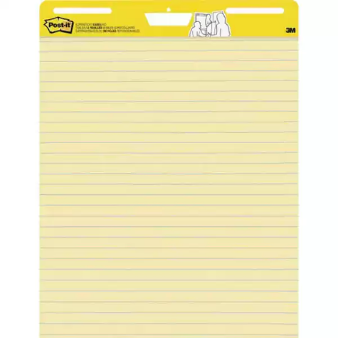 Picture of POST-IT 561 EASEL PAD RULED 635 X 775MM YELLOW