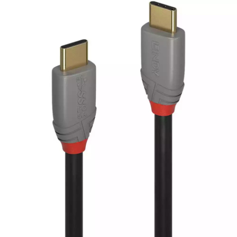 Picture of LINDY 36901 ANTHRA LINE USB-C 5A CABLE 1M BLACK