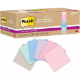 Picture of POST-IT 654R-12SSNRP SUPER STICKY NOTES 76 X 76MM RECYCLED WANDERLUST PASTELS PACK 12