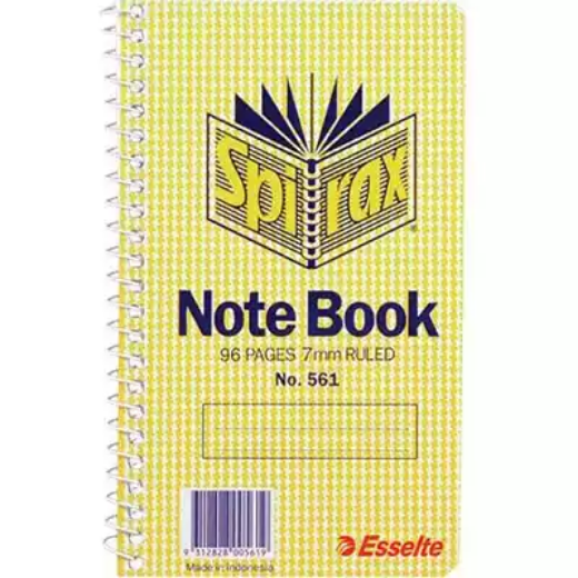 Picture of SPIRAX 561 NOTEBOOK SPIRAL BOUND SIDE OPEN 96 PAGE 147 X 87MM