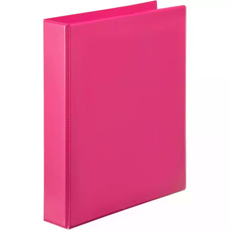 Picture of MARBIG CLEARVIEW INSERT RING BINDER 2D 25MM A4 PINK