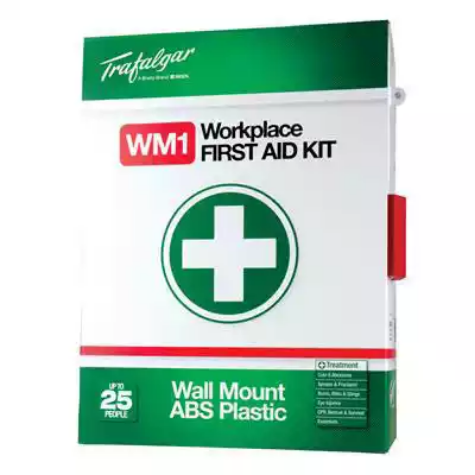 Picture of TRAFALGAR WORKPLACE FIRST AID KIT ABS CASE WALL MOUNT