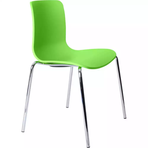 Picture of DAL ACTI CHAIR 4-LEG CHROME FRAME POLYPROP SHELL GREEN 445MM