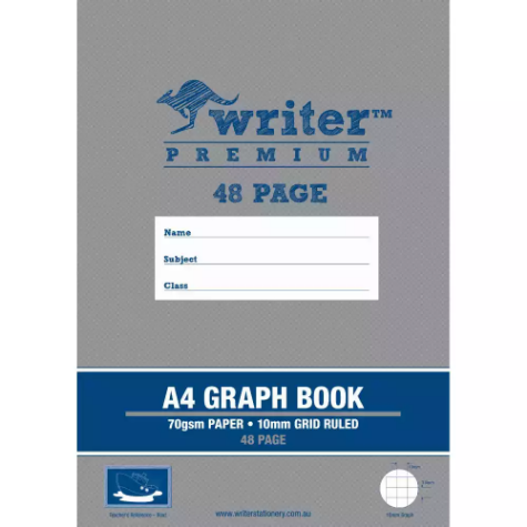 Picture of WRITER PREMIUM GRAPH BOOK 10MM 70GSM 48 PAGE A4 BOAT