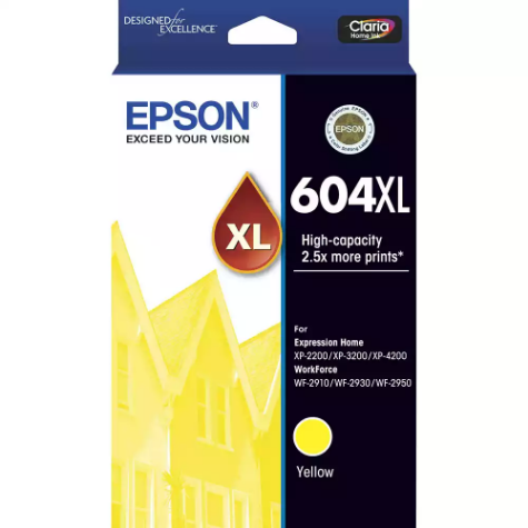 Picture of EPSON 604XL INK CARTRIDGE HIGH YIELD YELLOW