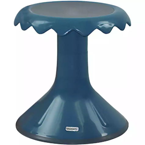 Picture of VISIONCHART EDUCATION SUNFLOWER STOOL 370MM HIGH OCEAN BLUE