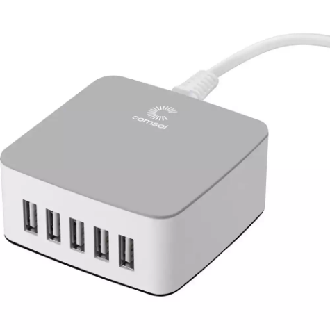 Picture of COMSOL 5 PORT USB DESKTOP CHARGER 8A 40W GREY