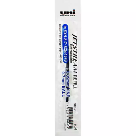 Picture of UNI-BALL SXR JETSTREAM ROLLERBALL REFILL 0.7MM BLUE BOX 12