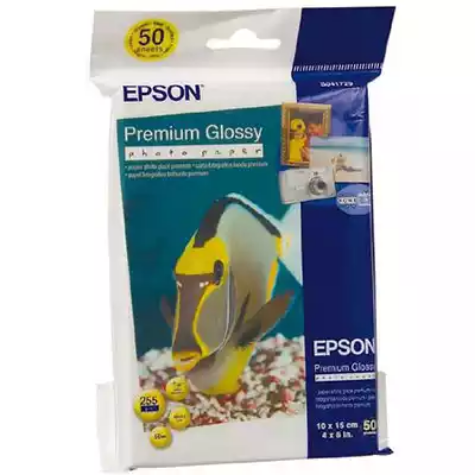 Picture of EPSON S041729 PREMIUM GLOSSY PHOTO PAPER 152 X 102MM WHITE PACK 50