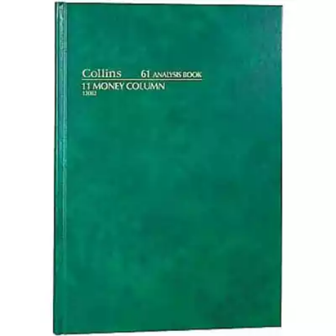 Picture of COLLINS 61 SERIES ANALYSIS BOOK 11 MONEY COLUMN 84 LEAF A4 GREEN