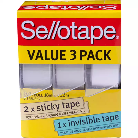 Picture of SELLOTAPE VALUE PACK DISPENSERS 18MM X 12M