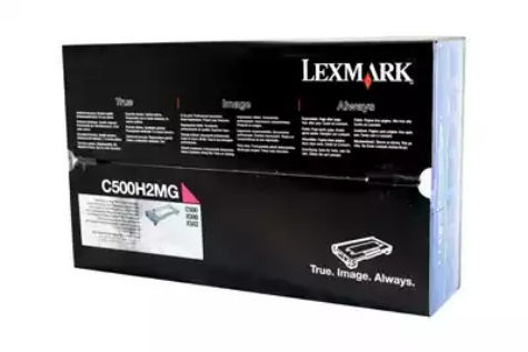 Picture of LEXMARK C500H2MG TONER CARTRIDGE HIGH YIELD MAGENTA