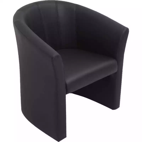 Picture of RAPIDLINE SPACE EXECUTIVE TUB CHAIR SINGLE SEATER PU BLACK