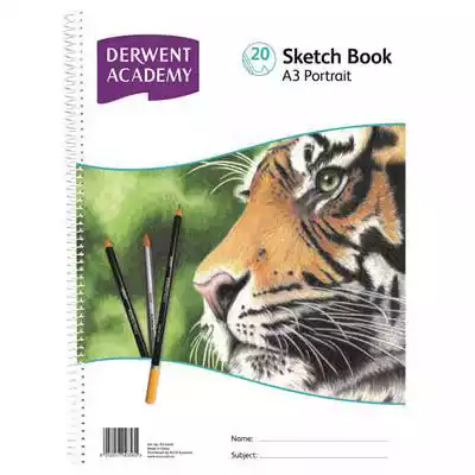 Picture of DERWENT ACADEMY ARTIST SKETCH BOOK PP PORTRAIT A3 20 SHEETS