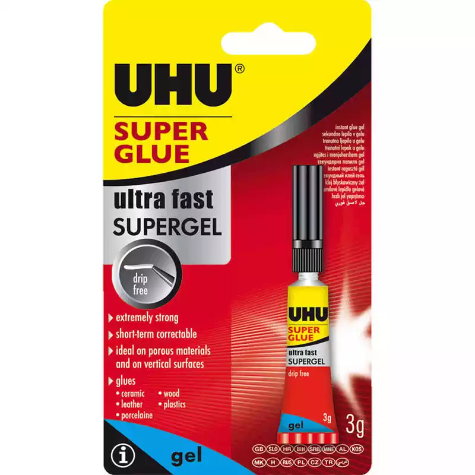 Picture of UHU ULTRA FAST SUPERGEL SUPER GLUE 3G