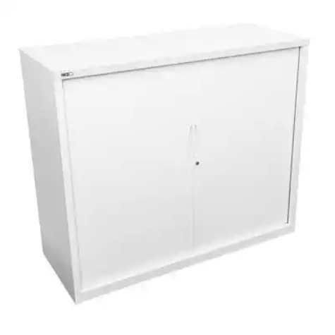 Picture of GO STEEL TAMBOUR DOOR CABINET 2 SHELVES 1200 X 1200 X 473MM WHITE CHINA