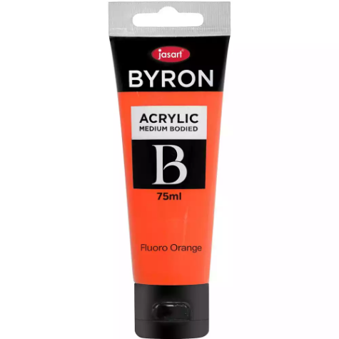 Picture of JASART BYRON ACRYLIC PAINT 75ML FLUORO ORANGE