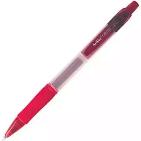 Picture of ARTLINE GELTRAC RETRACTABLE GEL INK PEN MEDIUM 0.7MM RED