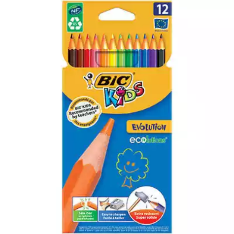 Picture of BIC KIDS EVOLUTION COLOURING PENCIL ASSORTED PACK 12