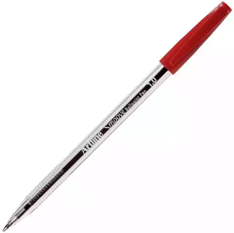 Picture of ARTLINE SMOOVE BALLPOINT PEN MEDIUM 1.0MM RED BOX 20