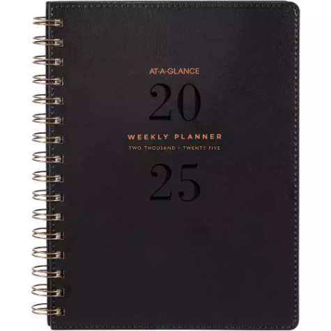 Picture of AT-A-GLANCE AAG3009 SIGNATURE DIARY WEEK TO VIEW A5 BLACK